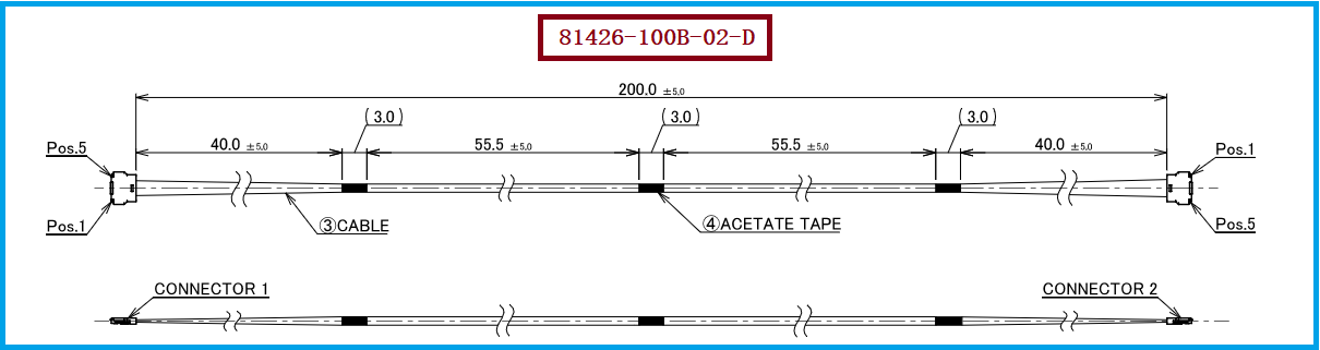 I-PEX 81426-100B-02-D极细同轴线束 I-PEX 81426-100B-02-D极细同轴线束