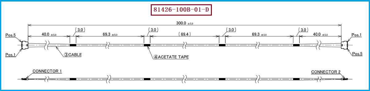 I-PEX 81426-100B-01-D极细同轴线束 I-PEX 81426-100B-01-D极细同轴线束