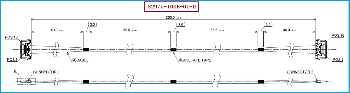 I-PEX 82975-100B-01-D极细同轴线束 I-PEX 82975-100B-01-D极细同轴线束
