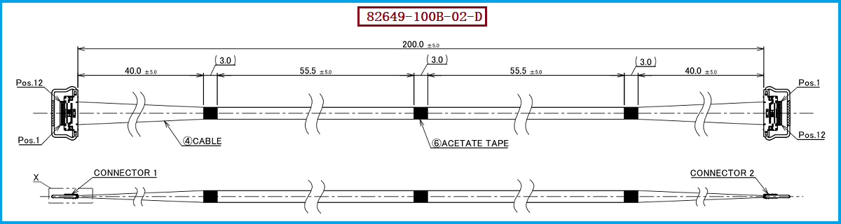 I-PEX 82649-100B-02-D极细同轴线束 I-PEX 82649-100B-02-D极细同轴线束