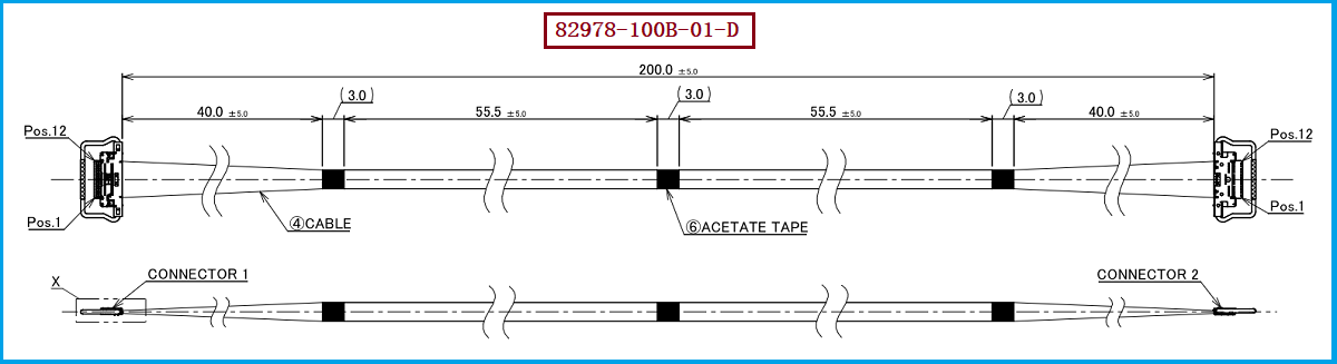 I-PEX 82978-100B-01-D极细同轴线束 I-PEX 82978-100B-01-D极细同轴线束