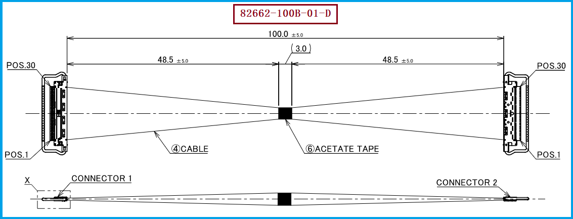 I-PEX 82662-100B-01-D极细同轴线束 I-PEX 82662-100B-01-D极细同轴线束