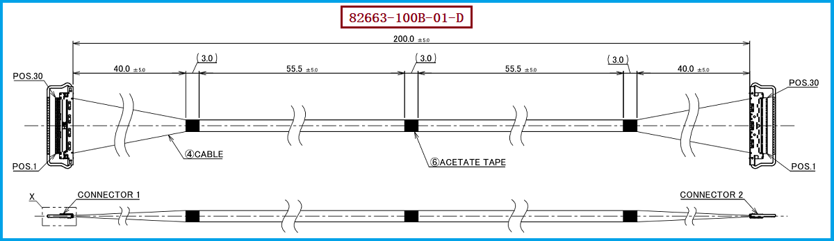 I-PEX 82663-100B-01-D极细同轴线束 I-PEX 82663-100B-01-D极细同轴线束