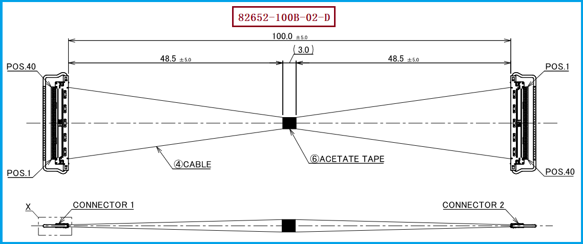 I-PEX 82652-100B-02-D极细同轴线束 I-PEX 82652-100B-02-D极细同轴线束