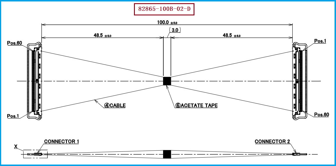 I-PEX 82865-100B-02-D极细同轴线束 I-PEX 82865-100B-02-D极细同轴线束
