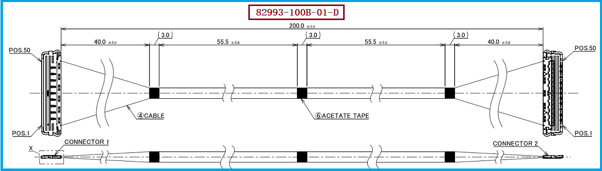 I-PEX 82993-100B-01-D极细同轴线束 I-PEX 82993-100B-01-D极细同轴线束