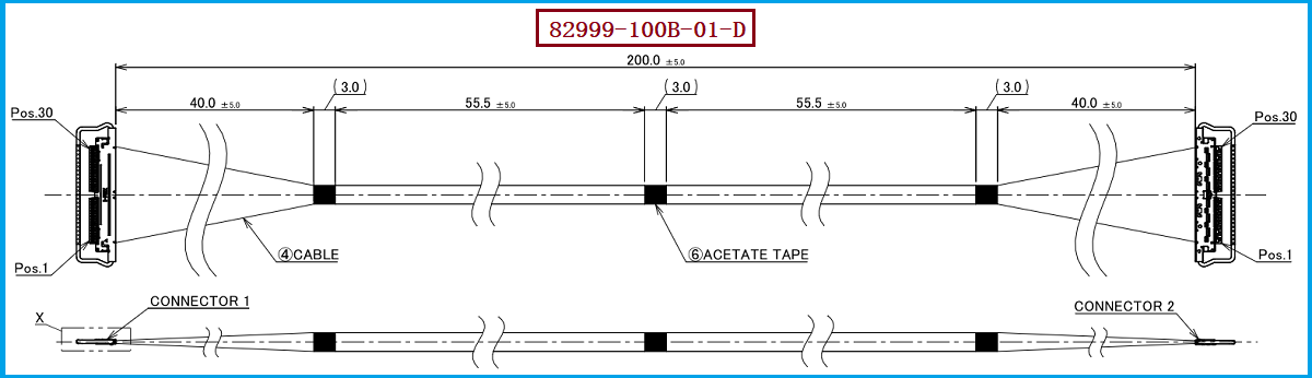 I-PEX 82999-100B-01-D极细同轴线束 I-PEX 82999-100B-01-D极细同轴线束