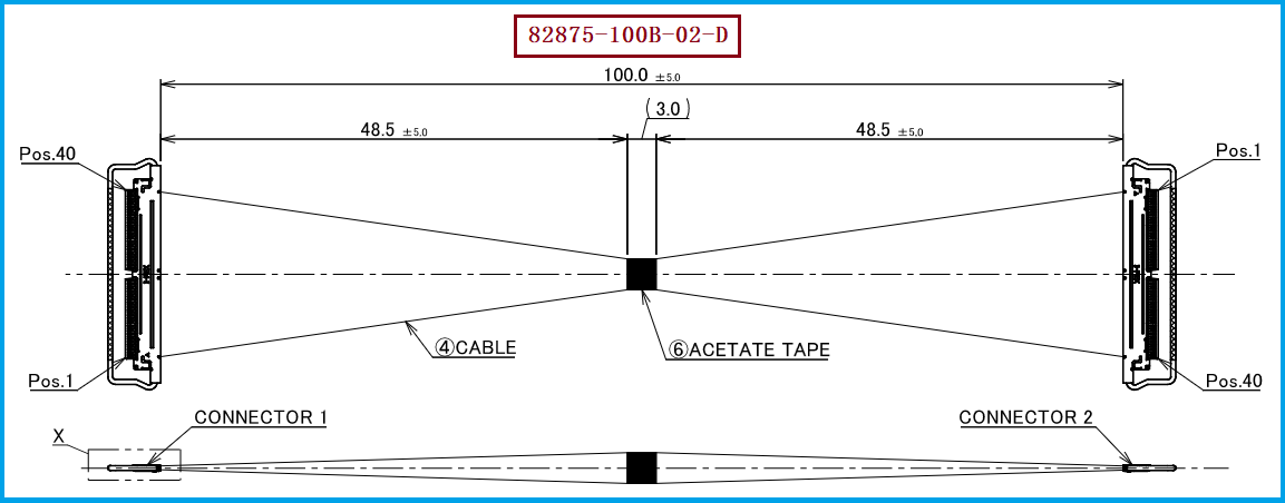 I-PEX 82875-100B-02-D极细同轴线束 I-PEX 82875-100B-02-D极细同轴线束
