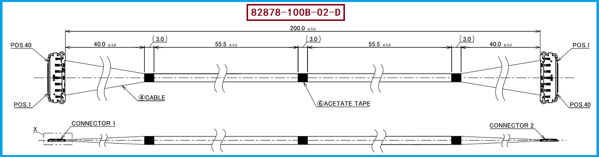 I-PEX 82878-100B-02-D极细同轴线束 I-PEX 82878-100B-02-D极细同轴线束