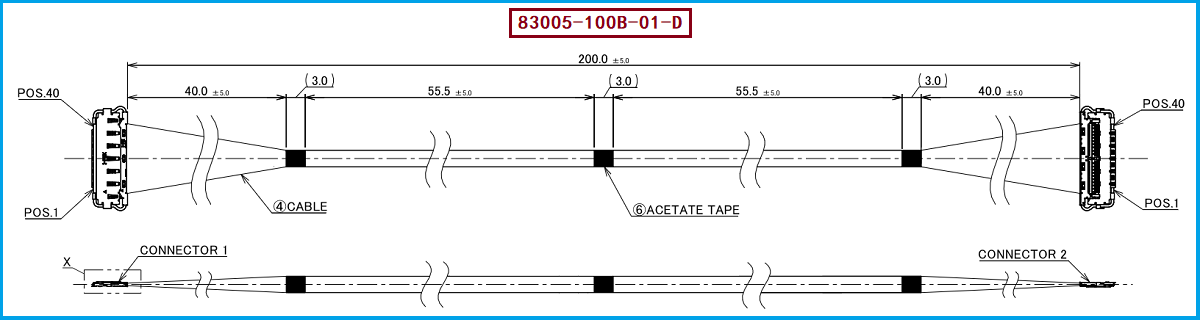 I-PEX 83005-100B-01-D极细同轴线束 I-PEX 83005-100B-01-D极细同轴线束