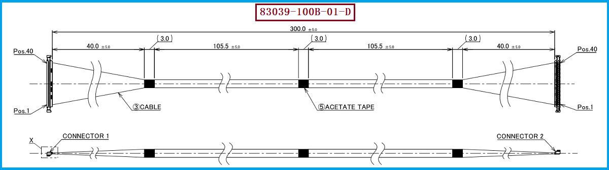I-PEX 83039-100B-01-D极细同轴线束 I-PEX 83039-100B-01-D极细同轴线束